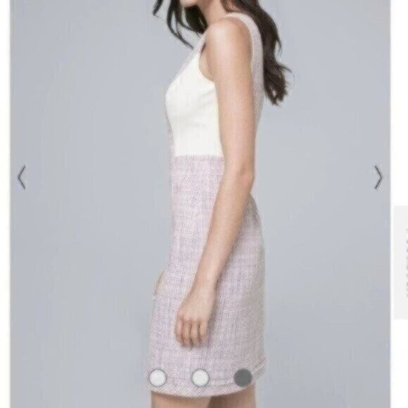 NWOT White House Black Market Petite Tweed A-Line Dress - Picture 3 of 3